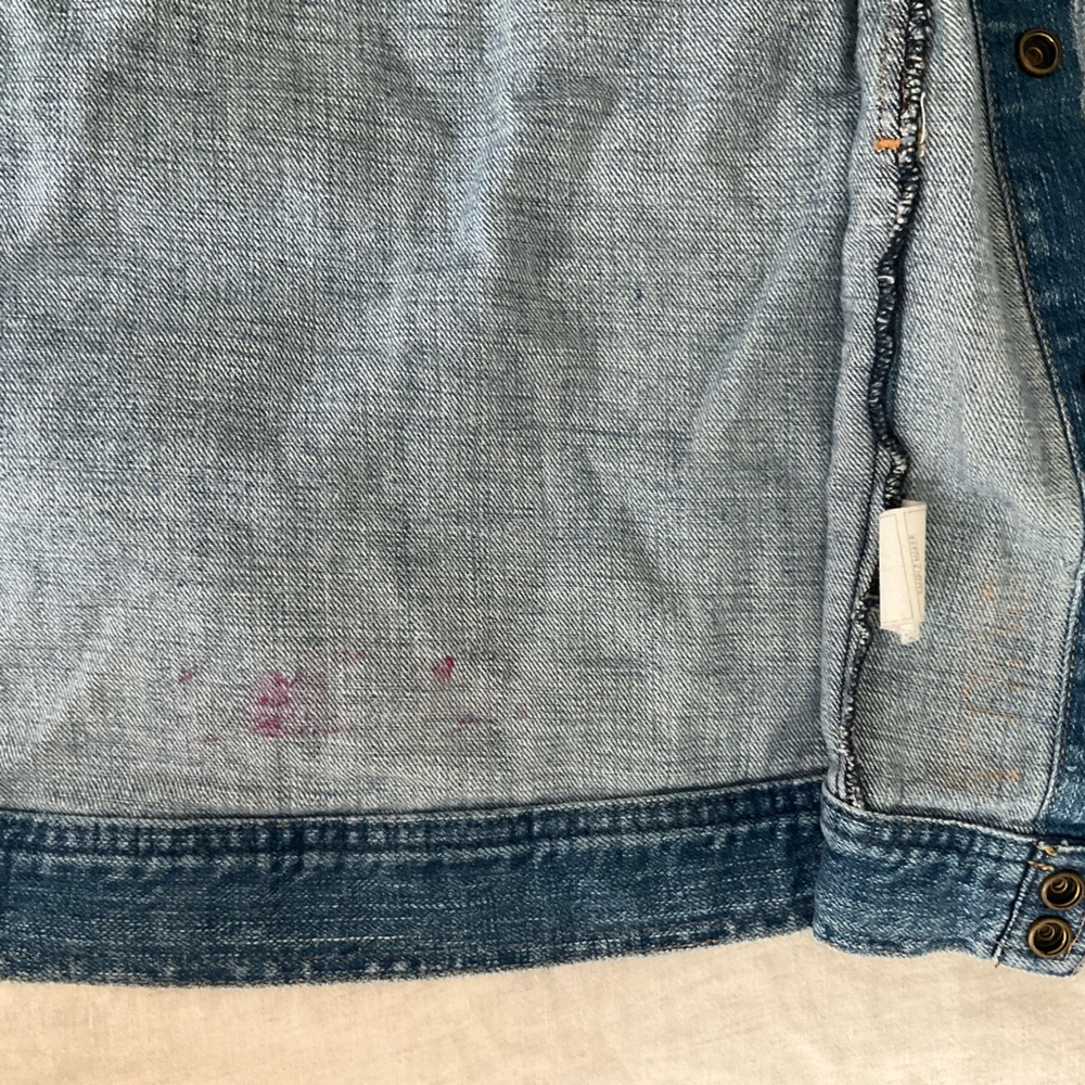 Current/Elliott cropped denim jacket, xs jean jacket - Picture 7 of 12